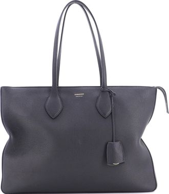 Ferragamo Fold Side Star Tote Leather Large