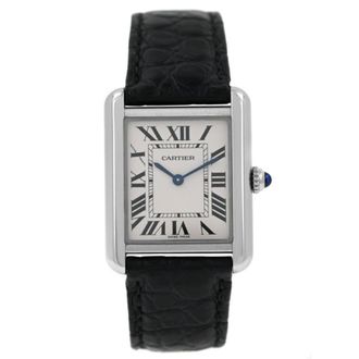 Cartier Pre-owned Cartier Tank Solo Silver Dial Ladies Watch W5200005