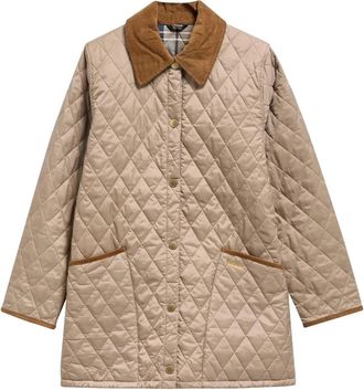 Barbour Liddesdale Quilted Jacket - Dames - Zomerjassen - Beige - 3XL - Katoen - Jassen