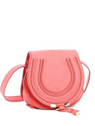 Chlo&eacute; Marcie Leather Mini crossbody bag - Rosa