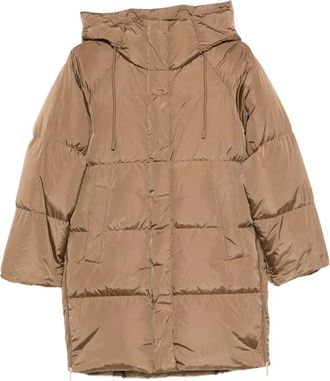 Max Mara hooded puffer coat - Brown