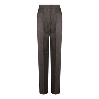 Max Mara Campo Wide Leg Pant - Dames - Broeken - Bruin - Maat: XS Zijde