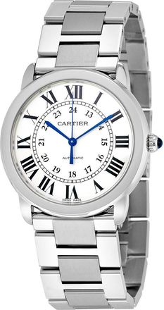 Cartier Pre-owned Cartier Ronde Solo De Cartier Silver Opaline Dial Ladies Watch WSRN0012
