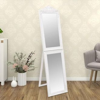 vidaXL Espejo De Pie Blanco 40x160 Cm Vidaxl