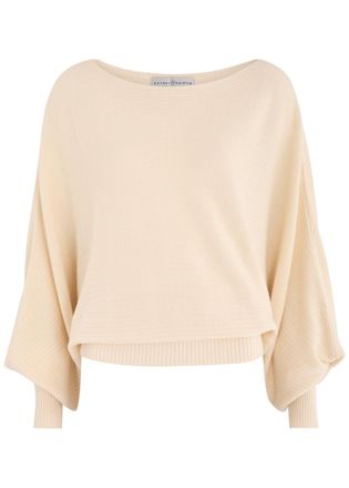 Palmer//harding Palmer//harding Hazy Ribbed-knit Jumper - Cream - S (UK8-10 / S)