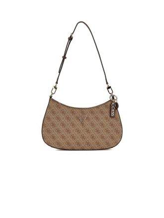Guess Schoudertas Latte Logo/Bruin