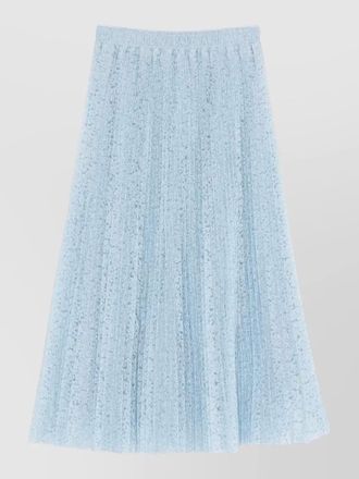 Ermanno Scervino long skirt pleated midi lace elastic