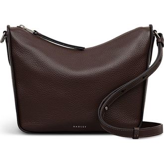 Radley London Oak Street Medium Ziptop Crossbody Bag in Dark Oak at Nordstrom