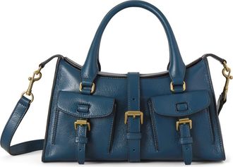Mulberry Small Roxanne High Shine Leather Crossbody Bag in Out Of The Blue at Nordstrom