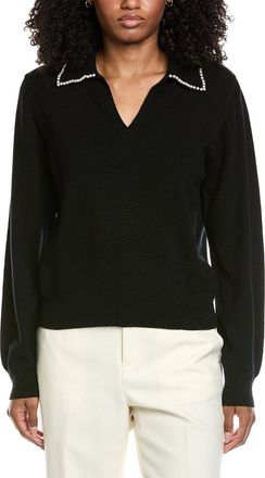 Brodie Pearl Collar Wool & Cashmere-Blend Sweater