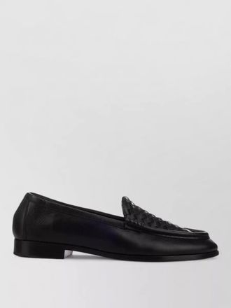 Bottega Veneta loafers round toe woven detail design