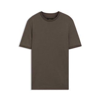BOSS Regular-fit T-shirt in cotton-silk jacquard