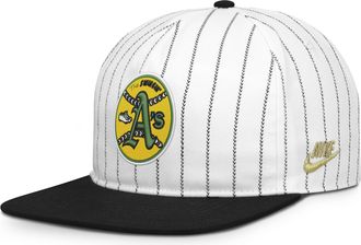 Nike Oakland Athletics Pro Nike Mens MLB Adjustable Hat in White | NB57064NK73-JFJ