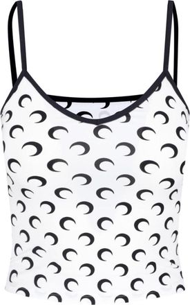 Marine Serre Tank Top Stampato Moon