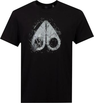 Moose Knuckles Icebreak Logo Tee - Heren - T-shirts - Zwart - S - Tops