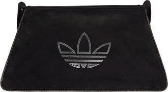 adidas (WMNS) adidas Rhinestones Fake Suede Shoulder Bag Black IT7375