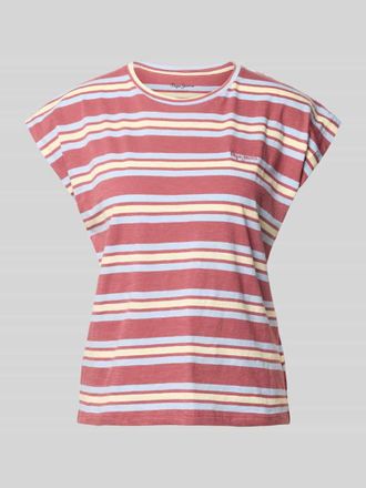 Pepe Jeans London Regular Fit T-Shirt aus reiner Baumwolle Modell CHARLOT in Rosa, Gr&ouml;&szlig;e XL