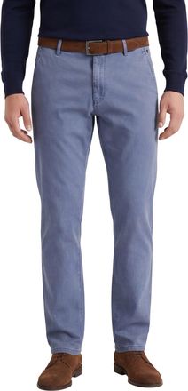 Meyer Katoenen broek Meyer Roma blauw gem&ecirc;leerd