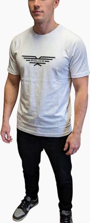 883 Police Mens 883 POLICE PURE 19 A Mens T Shirts Summer Tee - White - Size: 44