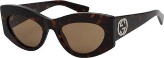 Gucci Cat-eye Zonnebril - Dames - Accessoires - Bruin - Maat: 53 MM