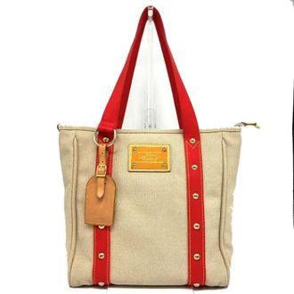 Louis Vuitton Pre-owned Tote Bags, female, Red, Size: ONE SIZE Pre-owned Canvas Tote Bag