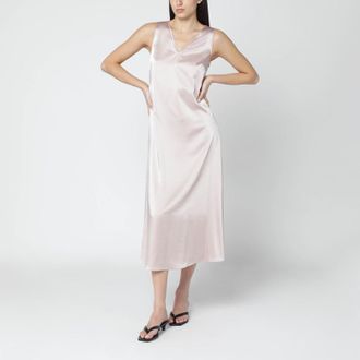 Max Mara Blush satin fluid dress