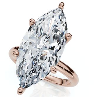 Pompeii3 Certified 6Ct Marquise Solitaire Diamond Engagement Ring Lab Grown