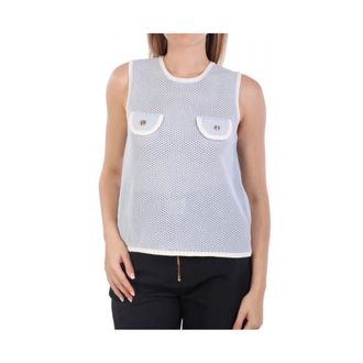 Elisabetta Franchi Dames, Tops, Blauw, Maat: M