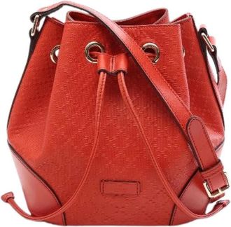 Gucci Pre-owned Bolso de Hombro de Cuero Bright Diamante - Pre-owned - Mujer - Rojo - ONE SIZE