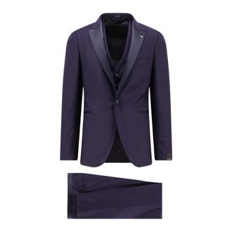 Tagliatore Heren, Pakken, Blauw, Maat: 2XL Zijde