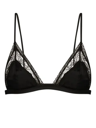 Kiki De Montparnasse Reggiseno con balze - Nero