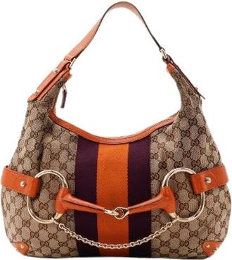 Gucci Pre-owned Le Hobo Horsebit - Dames - Vintage Schoudertas - Veelkleurig - ONE Size - Vintage