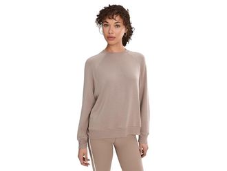 SPLITS59 Andie Oversized Fleece Sweatshirt Womens Sweatshirt Latte : MD, Modal/Spandex