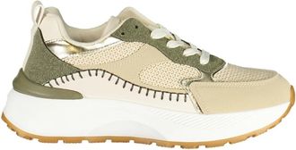 Laura Biagiotti Sportschoen met Veters - Dames - Sneakers - Groen - 37 EU - Polyester - Schoenen