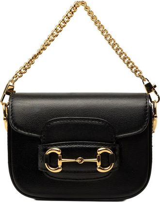 Gucci Pre-owned Gucci Mini Calfskin Web Horsebit 1955 Satchel Ladies 9C6Z6KIZ4L7V511I