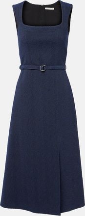 Emilia Wickstead Abito midi Pinah in misto cotone bouclé