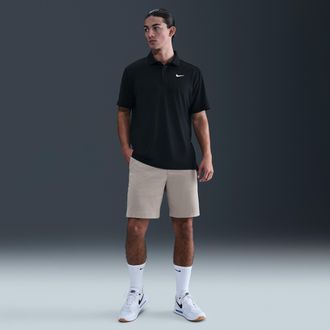Nike Mens Tour Dri-FIT Solid Golf Polo in Black | FZ7481-010