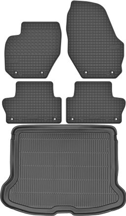 OEM Juego De Alfombrillas De Goma Para Coche Y Alfombrilla Para Maletero Para Volvo Xc60 Suv (2008-2017)