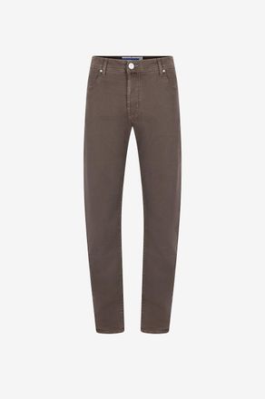 Jacob Cohen Gef&auml;rbte Jeans mit geradem Bein aus Baumwolle und Lyocell Bard