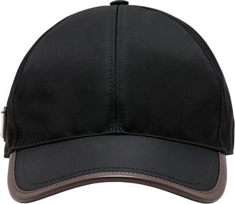 Prada Black Solid Baseball Cap