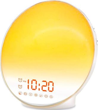 OEM Reloj Despertador Con Luz, Reloj Despertador Inteligente Para Ni&ntilde;os Y Adultos, Simulador De Amanecer Y Atardecer, Funci&oacute;n De Repetici&oacute;n De Alarma, 7 S