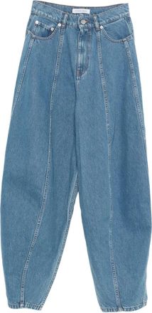 Viktor & Rolf Jeans a palloncino con inserti - Blu