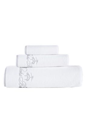 Brooks Brothers Three-Piece Contrast Frame Cotton Towel Set in White at Nordstrom Rack, Size 3 Piece Set