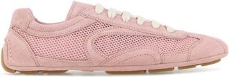 Prada Pink Lace Up Sneakers