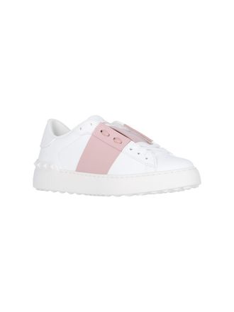 Valentino Garavani Womens Sneakers White Calf Leather