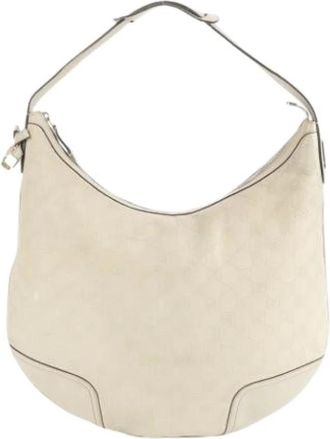 Gucci Pre-owned Shoulder Bags, female, Beige, Size: ONE SIZE Pre-owned Vintage Shoulder Bag