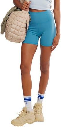 Free People FP Movement Never Better Bike Shorts in Celestrial Blue at Nordstrom Rack, Size X-Small