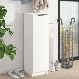 vidaXL Scarpiera Bianca 30x35x100 cm in Legno Multistrato - Vidaxl