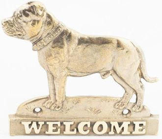 OEM Staffordshire Bull Terrier, Staffik, Staffi: Un Cartel Para Puerta Con Un Perro, Una Placa De Bienvenida De Lat&oacute;n, Un Cartel &Uacute;nico Con La Inscripci&oacute;n 