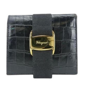 Ferragamo Pre-owned Wallets, female, Black, Size: ONE SIZE Pre-owned Vara Wallet (bi-fold)